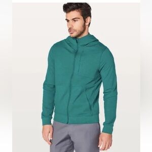 Lululemon City Sweat Full Zip Hoodie Teal Blue Mens M